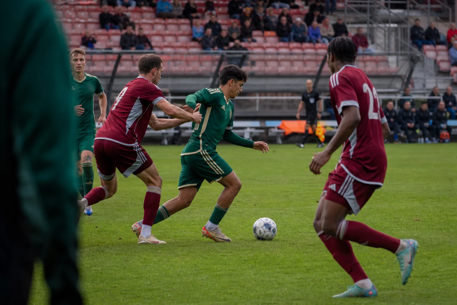 Europeiska herrlandslag uppställda inför en Nations League-match.