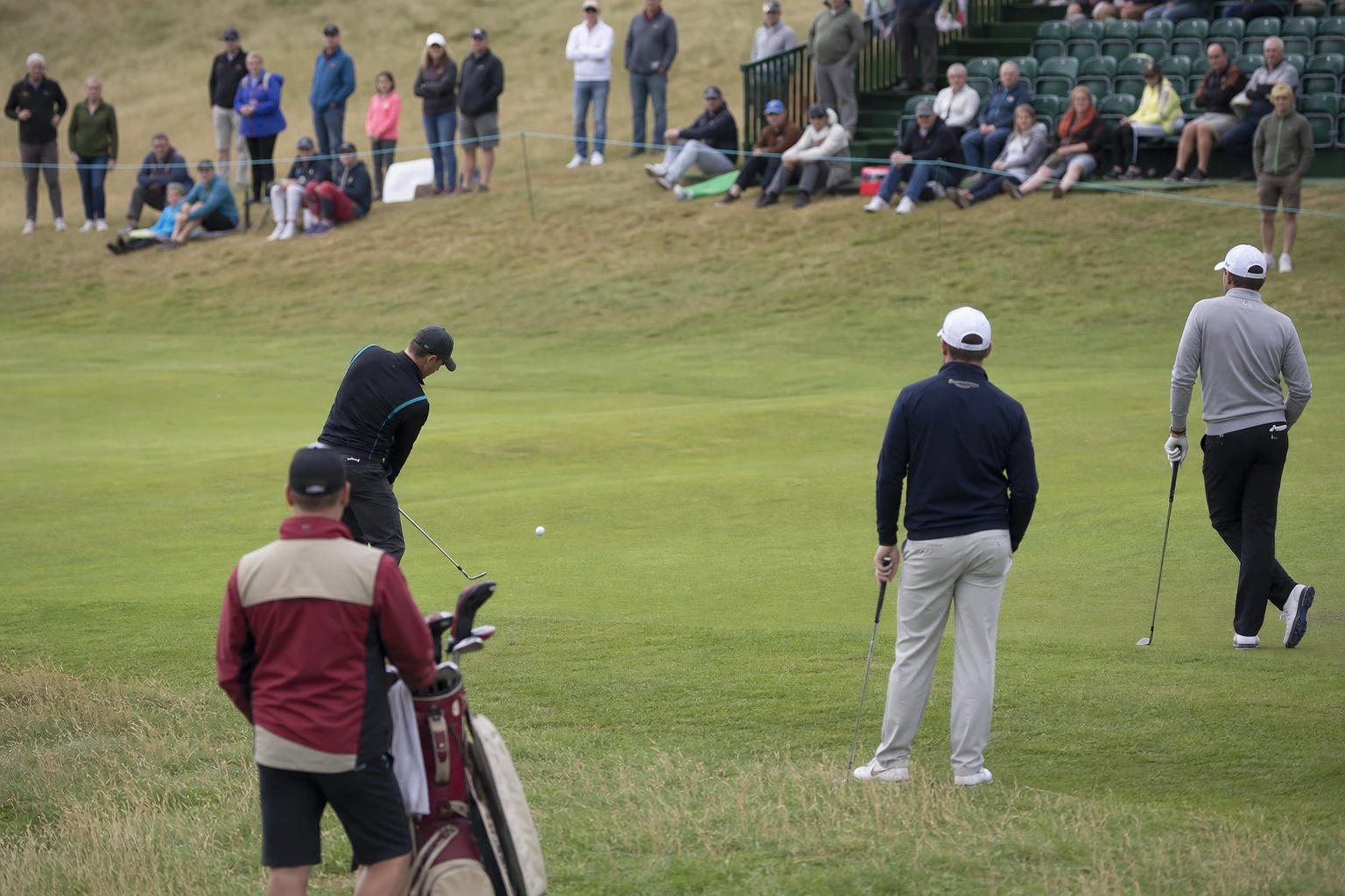 Linksgreen vid havet inför The Open Championship.