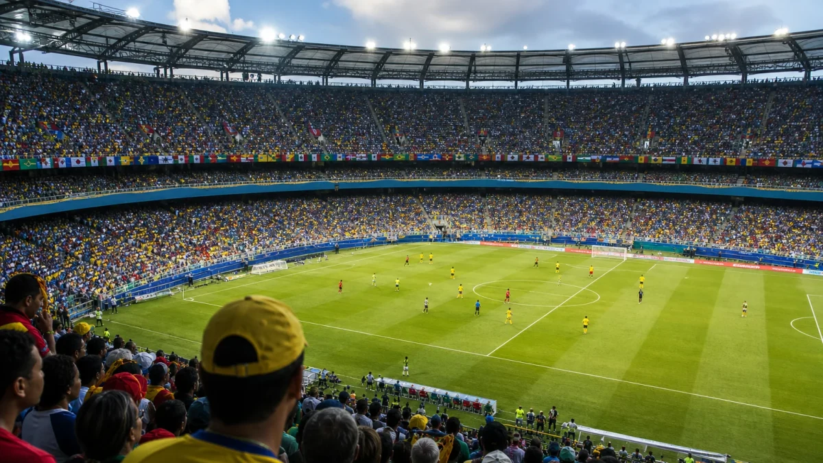 Illustrationsbild från en fotbollsarena under ett mästerskap.