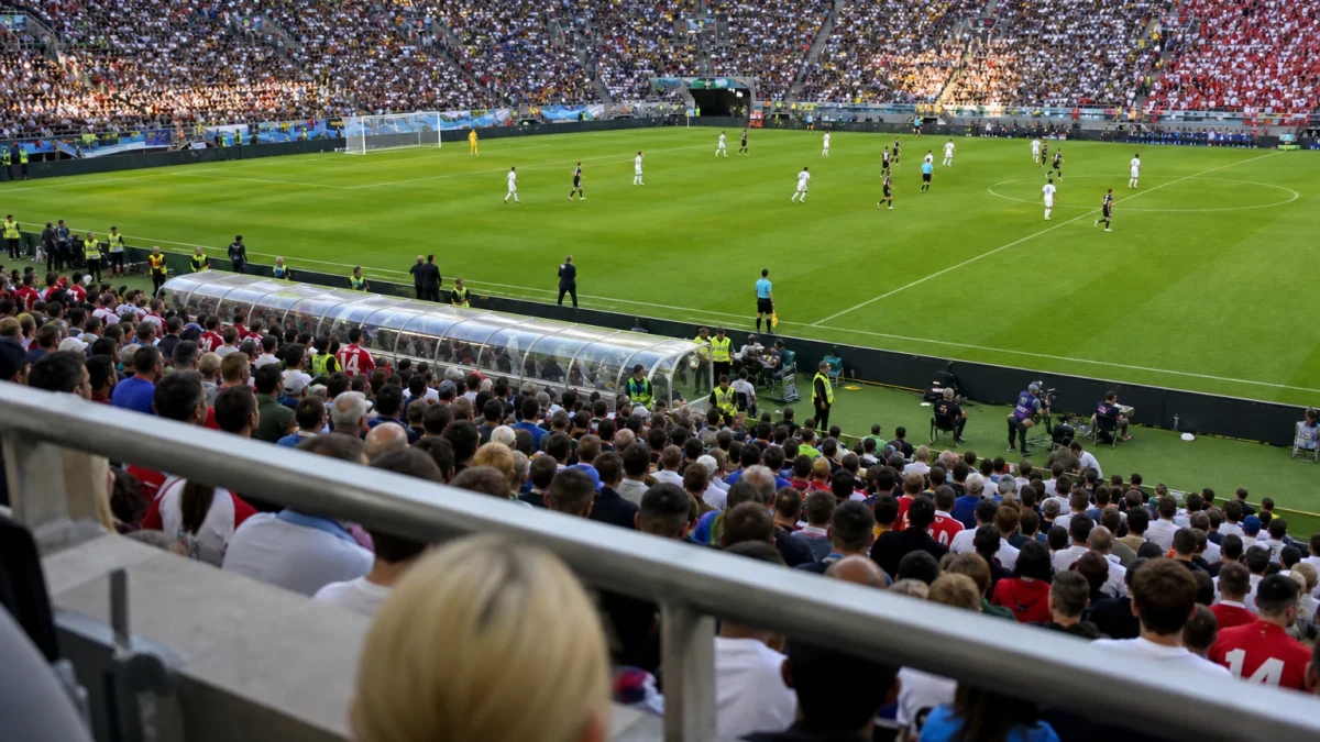 Illustrationsbild från en fotbollsarena under ett mästerskap.