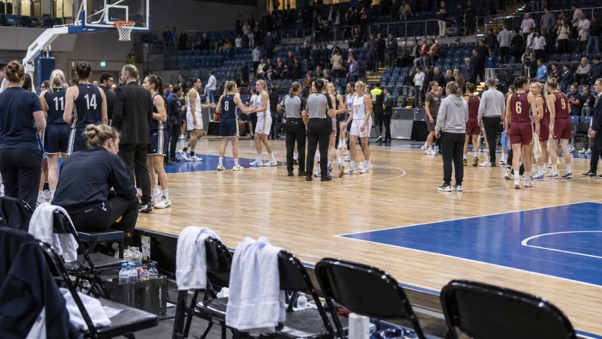 Illustrationsbild från en basketarena under ett mästerskap.