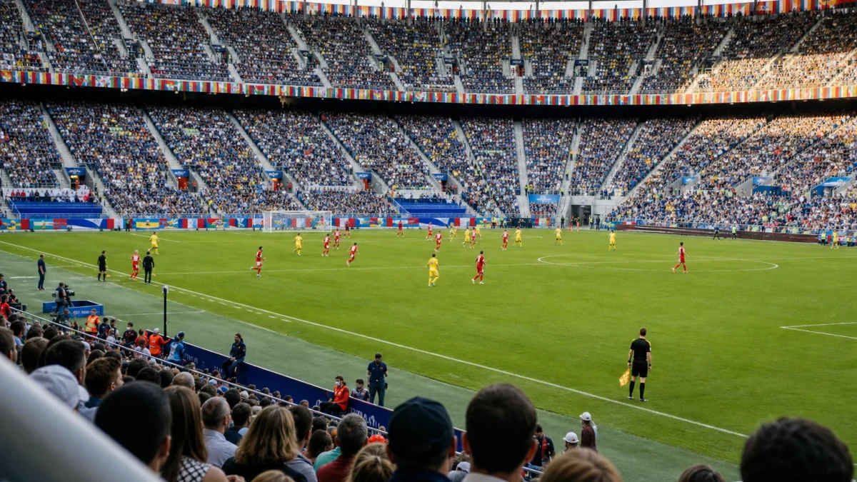 Illustrationsbild från en fotbollsarena under ett mästerskap.