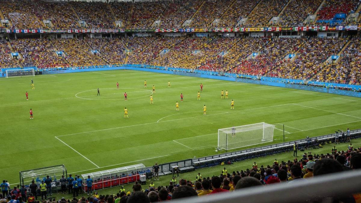 Illustrationsbild från en fotbollsarena under ett mästerskap.