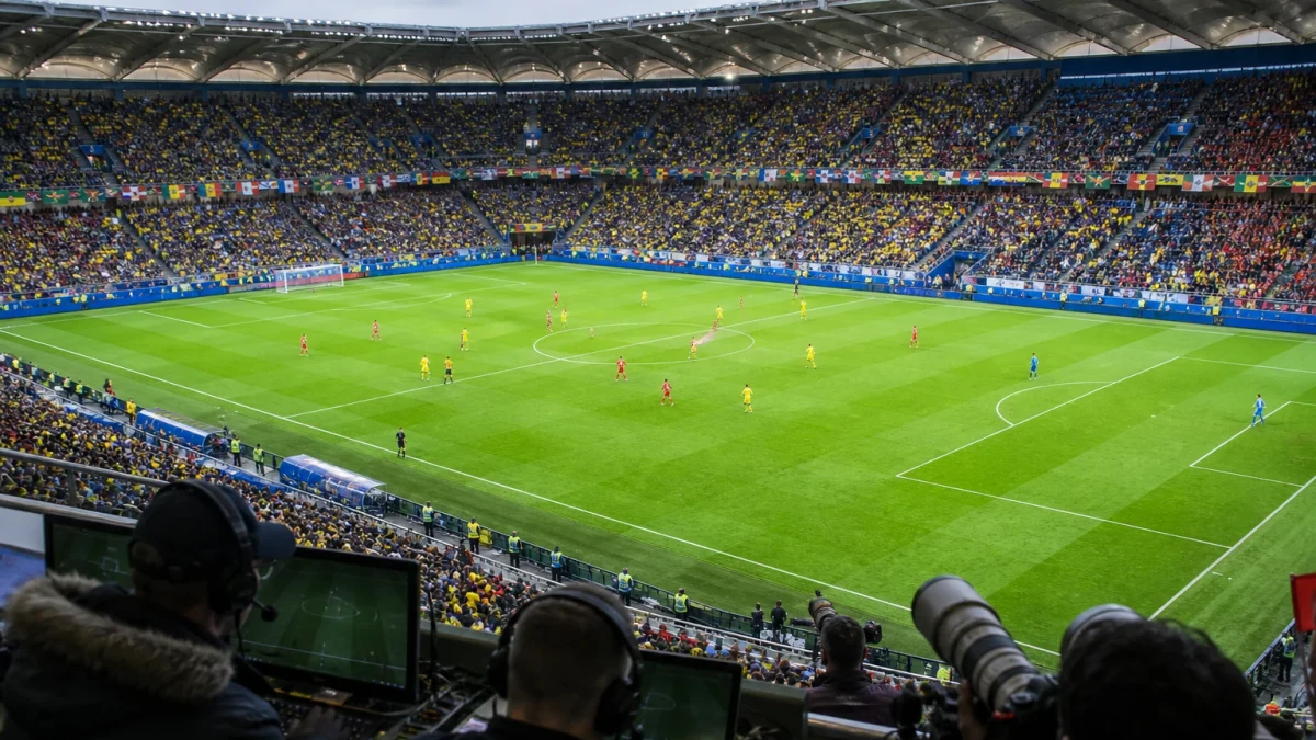Illustrationsbild från en fotbollsarena under ett mästerskap.