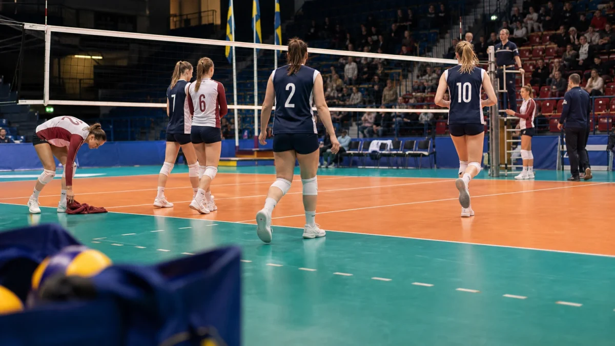Illustrationsbild från en volleybollarena under ett mästerskap.