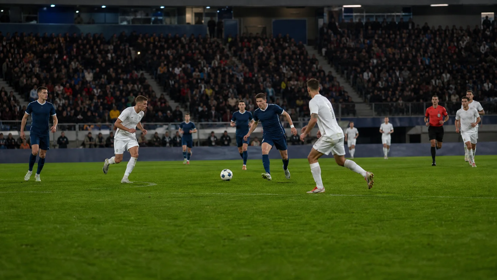 Europeisk landskamp under kvalet till fotbolls-EM.