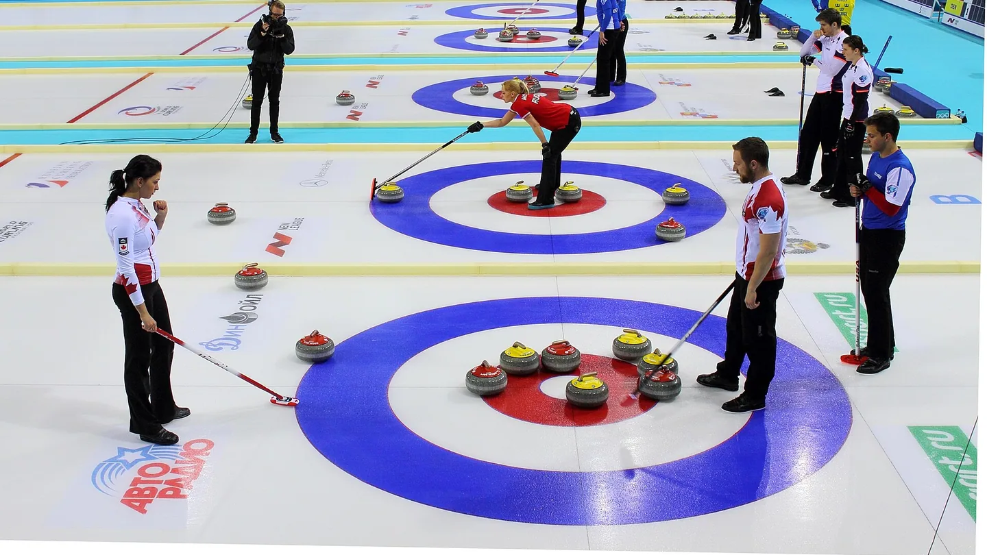 Kvartsfinal i mixed dubbel-VM i curling 2015 i Sotji.