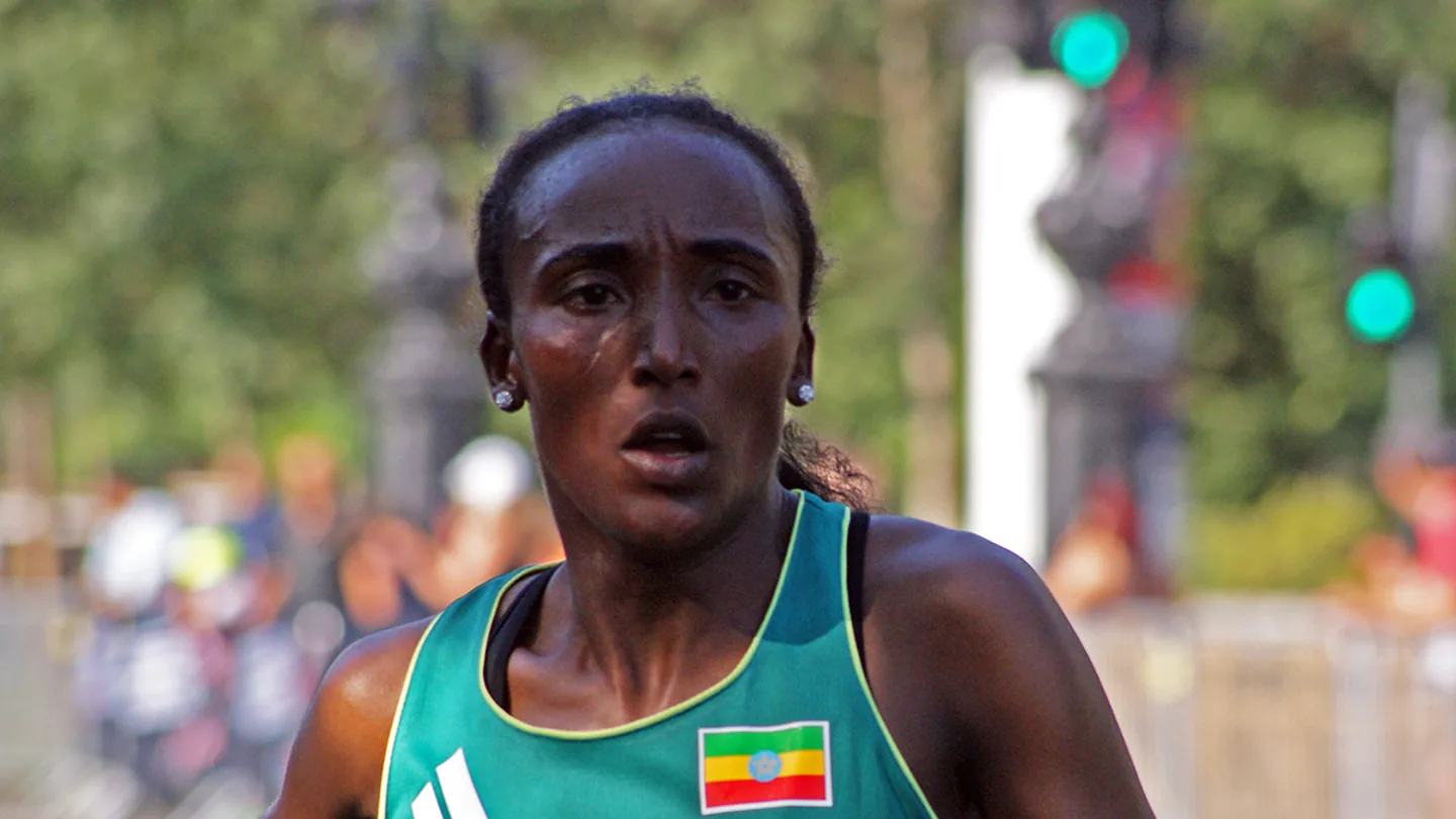 Amane Beriso Shankule under friidrotts-VM i Budapest 2023.