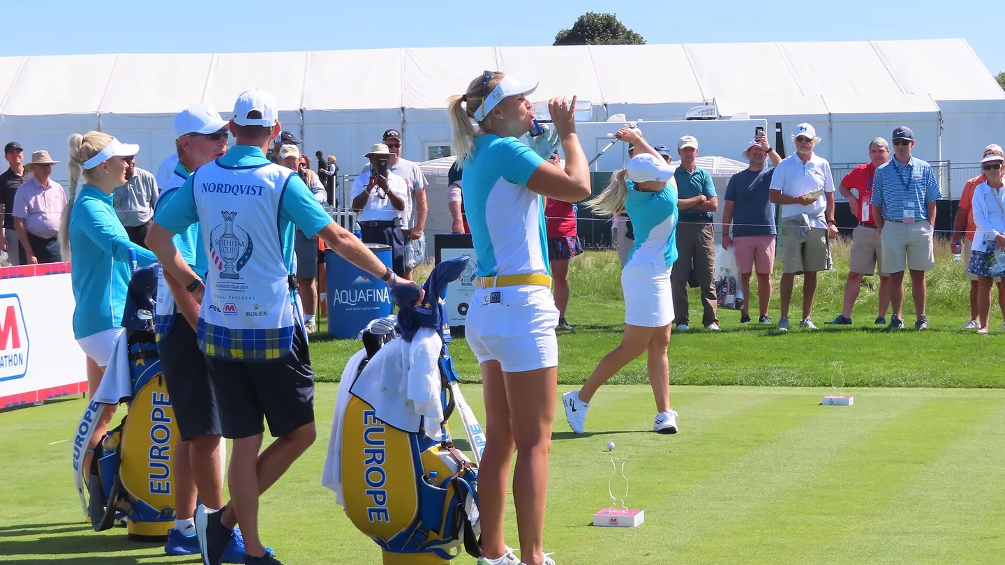 Anna Nordqvist under Solheim Cup 2021.