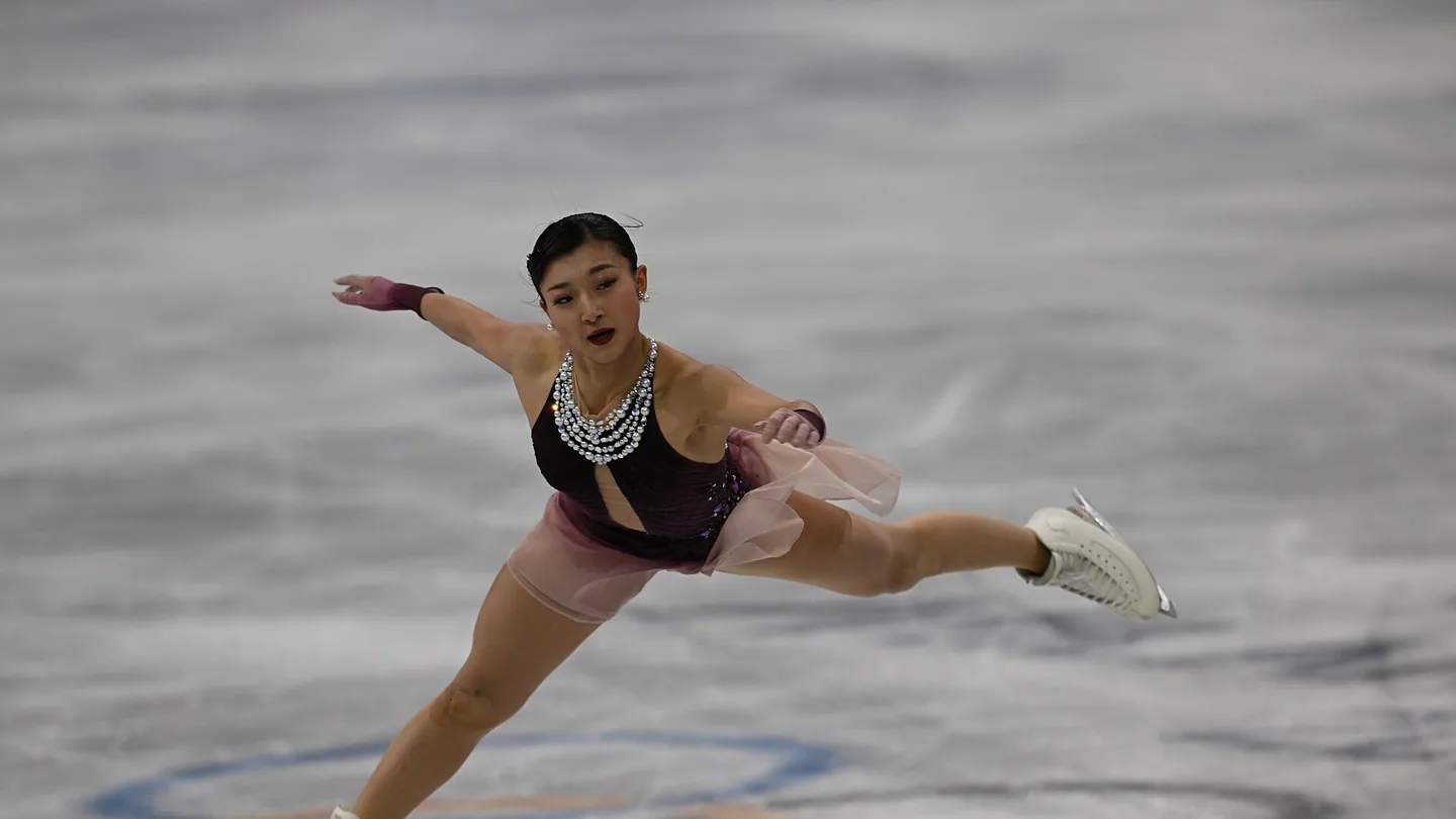Kaori Sakamoto tävlar i konståkning under vinter-OS 2026.